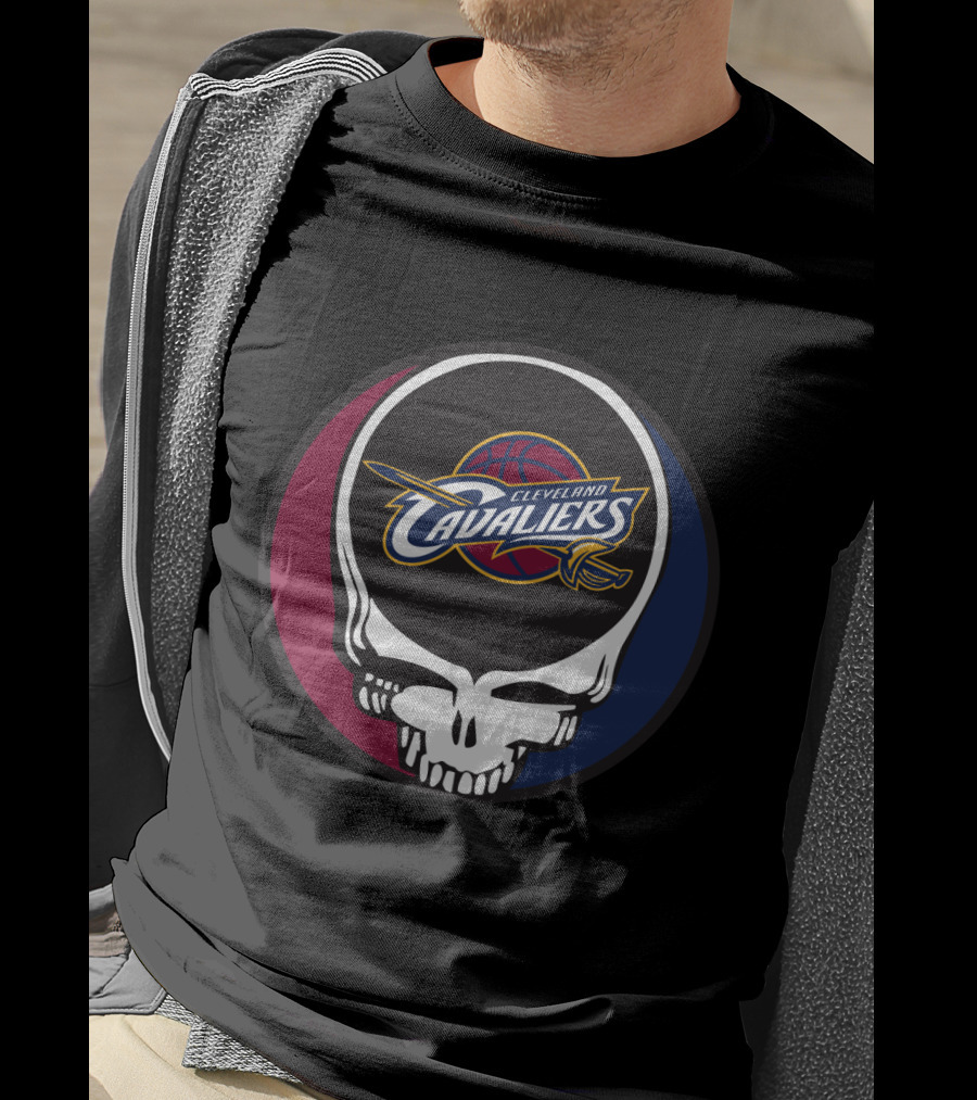 Cleveland Cavaliers Grateful Dead Skull T-Shirt