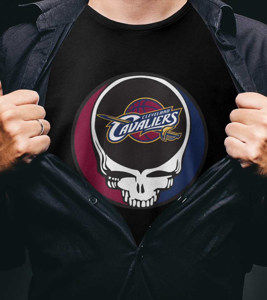Cleveland Cavaliers Grateful Dead Skull T-Shirt