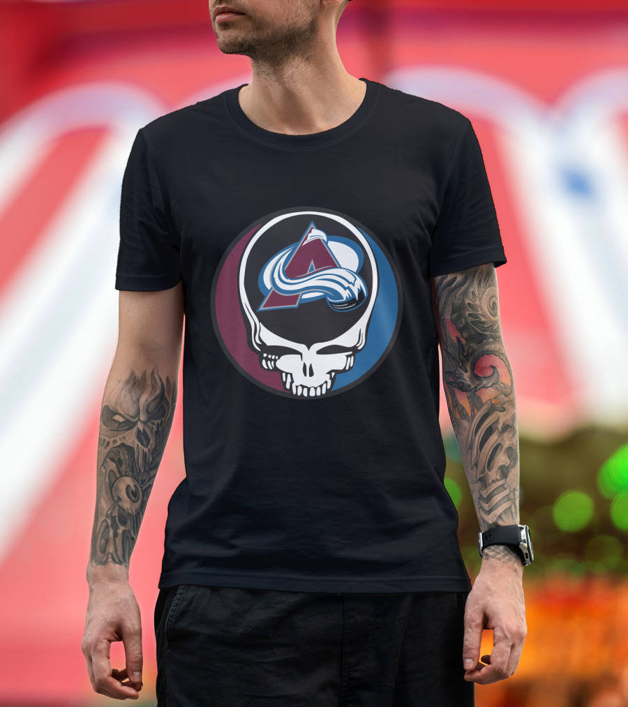 Colorado Avalanche Grateful Dead Steal Your Face Hockey Fan T-Shirt