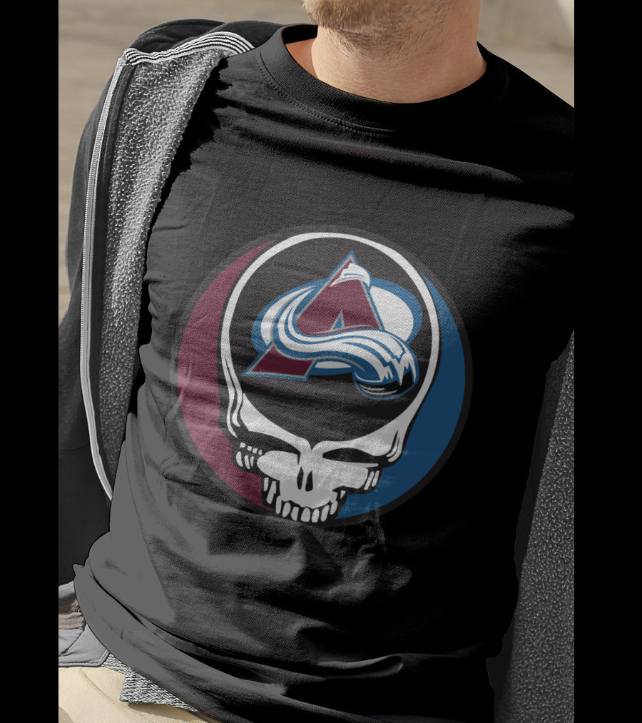 Colorado Avalanche Grateful Dead Steal Your Face Hockey Fan T-Shirt