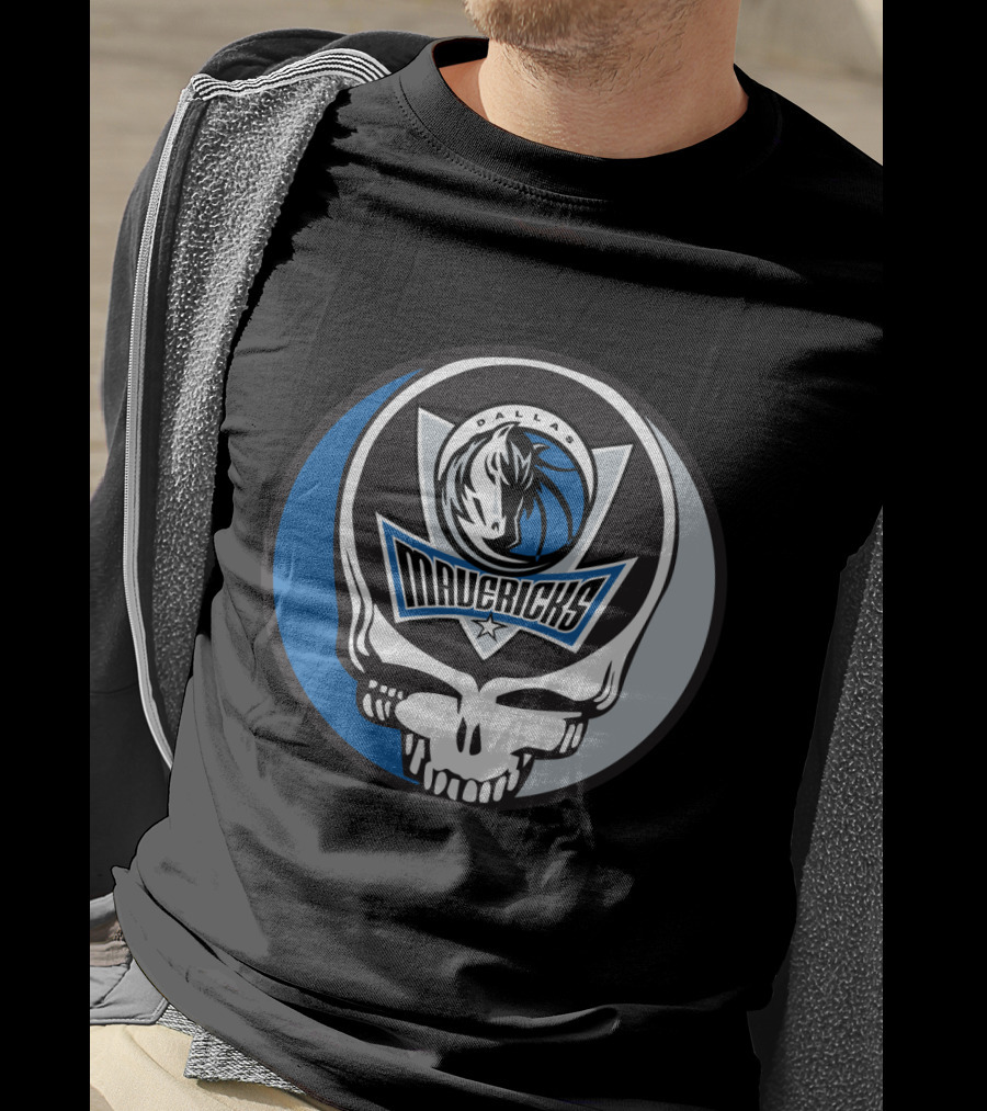 Grateful Dead Steal Your Face Dallas Mavericks Logo Combo T-Shirt