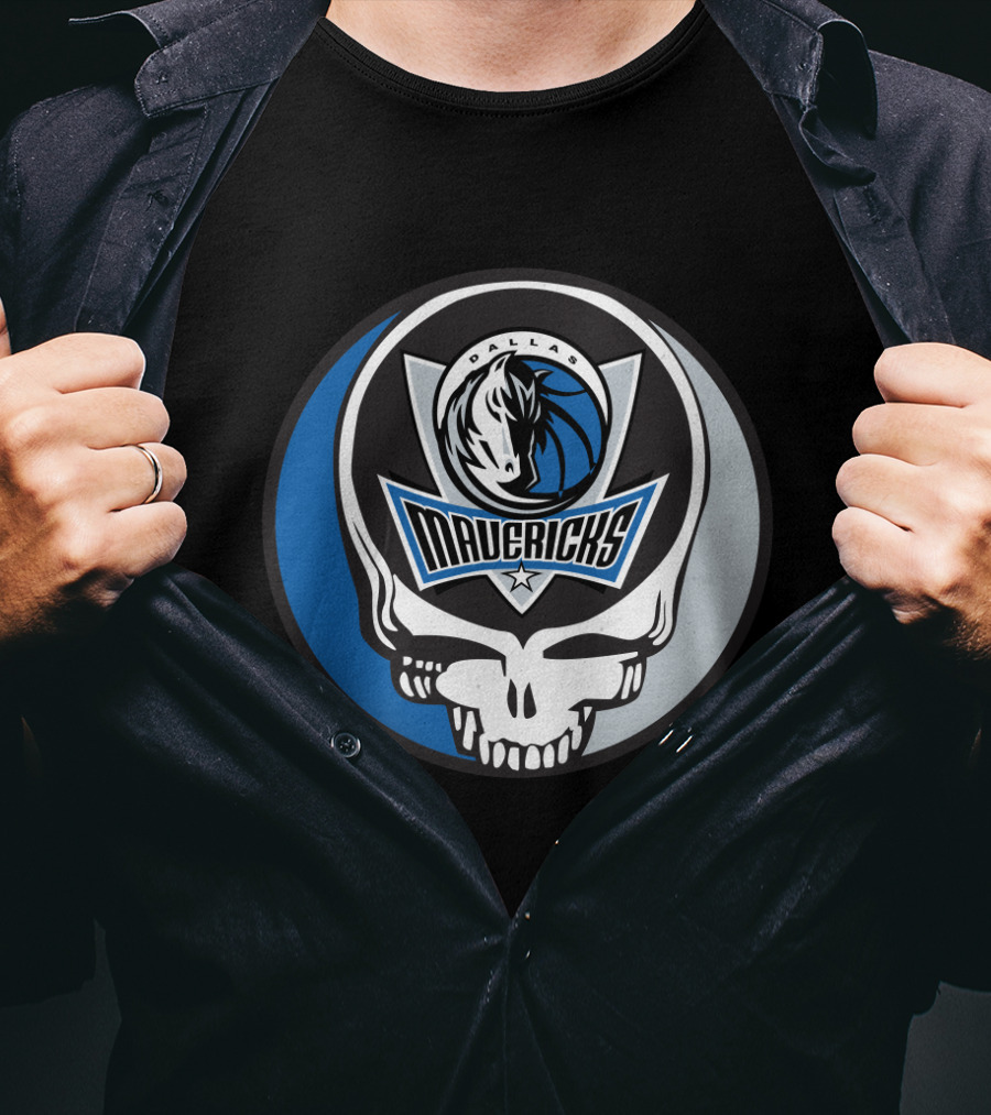 Grateful Dead Steal Your Face Dallas Mavericks Logo Combo T-Shirt