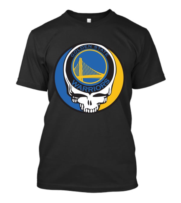 Golden State Warriors Grateful Dead Skull Bridge T-Shirt