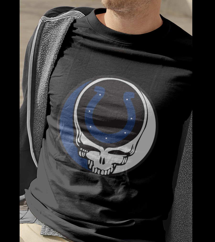 Grateful Dead Indianapolis Colts Skull T-Shirt