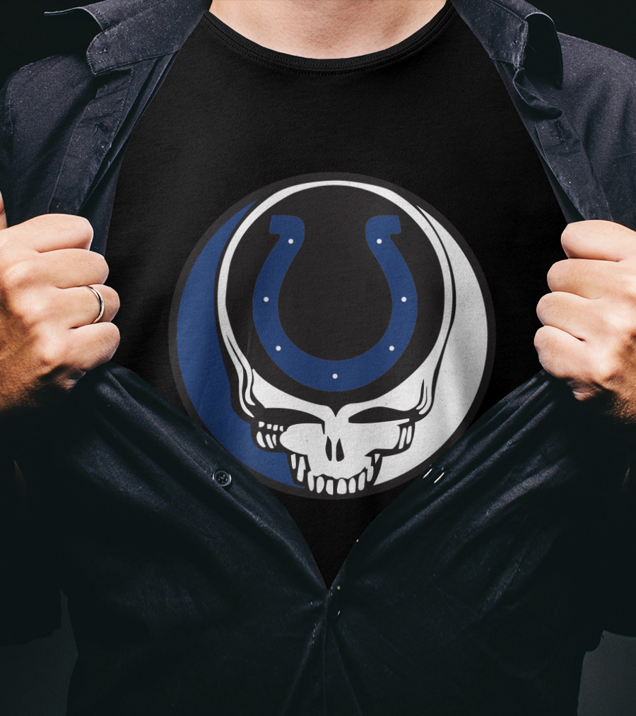 Grateful Dead Indianapolis Colts Skull T-Shirt