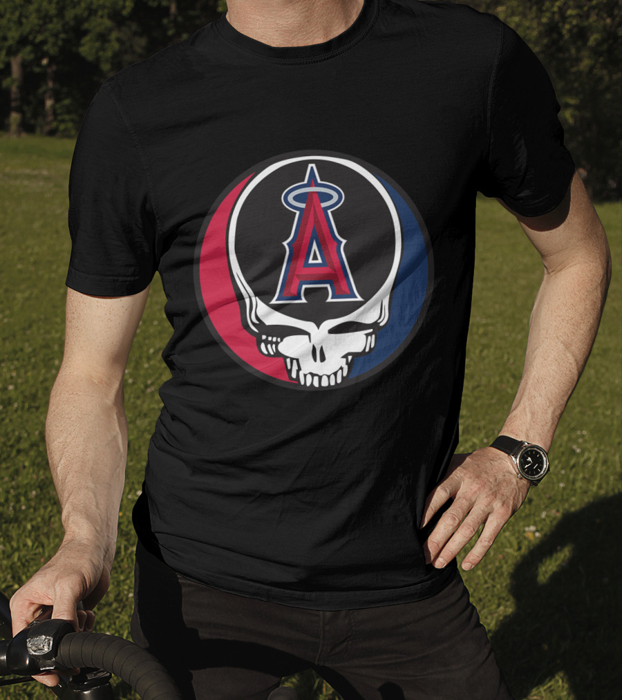 Los Angeles Angels Grateful Dead Skull Icon Logo For Fans T-Shirt