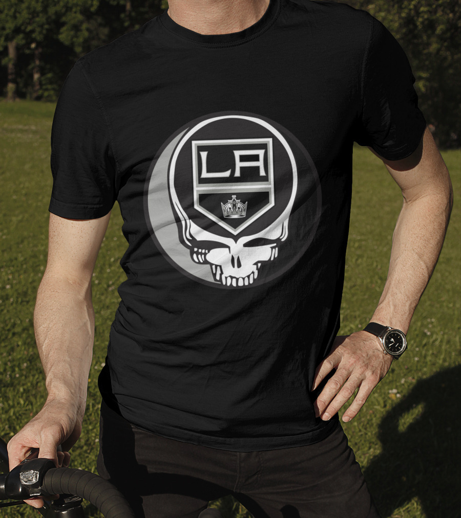 LA Kings And Grateful Dead Skull Graphic For Fans T-Shirt