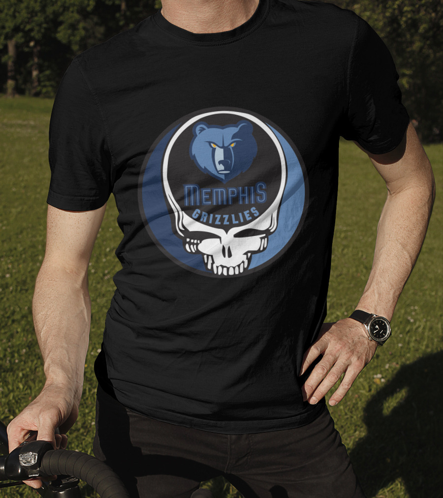 Memphis Grizzlies Steal Your Face Grateful Dead Mashup T-Shirt