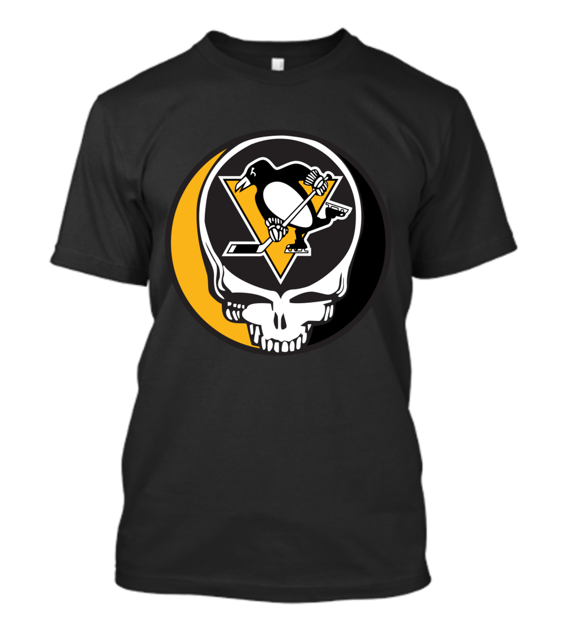 Pittsburgh Penguins And Grateful Dead Logo Mashup For Fans T-Shirt