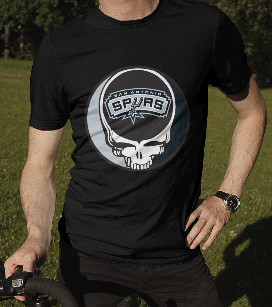 San Antonio Spurs Grateful Dead Skull T-Shirt