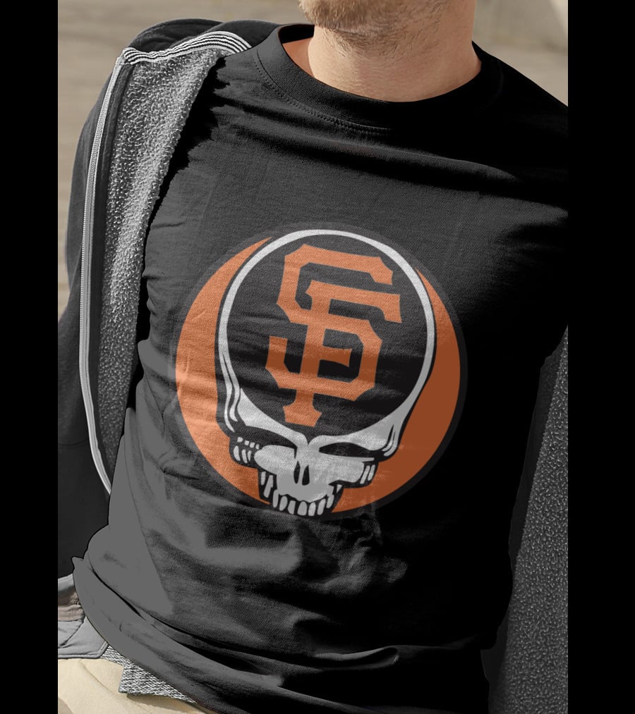San Francisco Giants Grateful Dead Skull Logo Combo For Fans T-Shirt