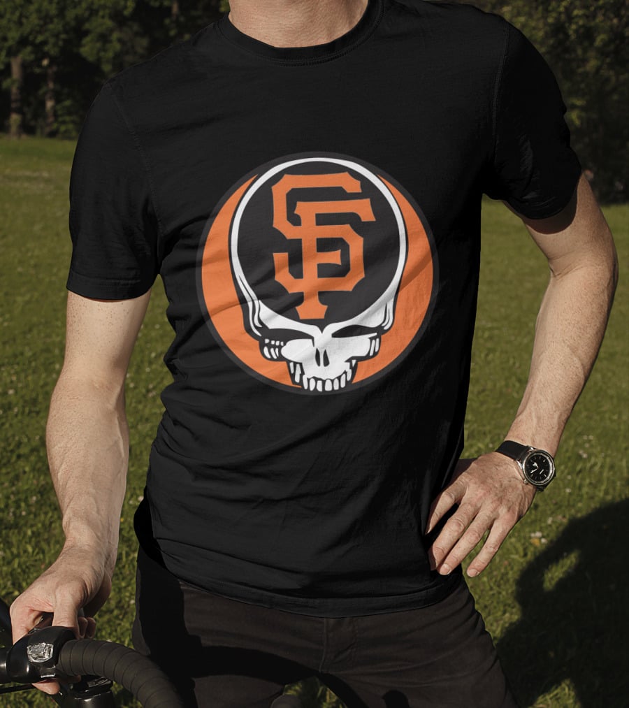 San Francisco Giants Grateful Dead Skull Logo Combo For Fans T-Shirt