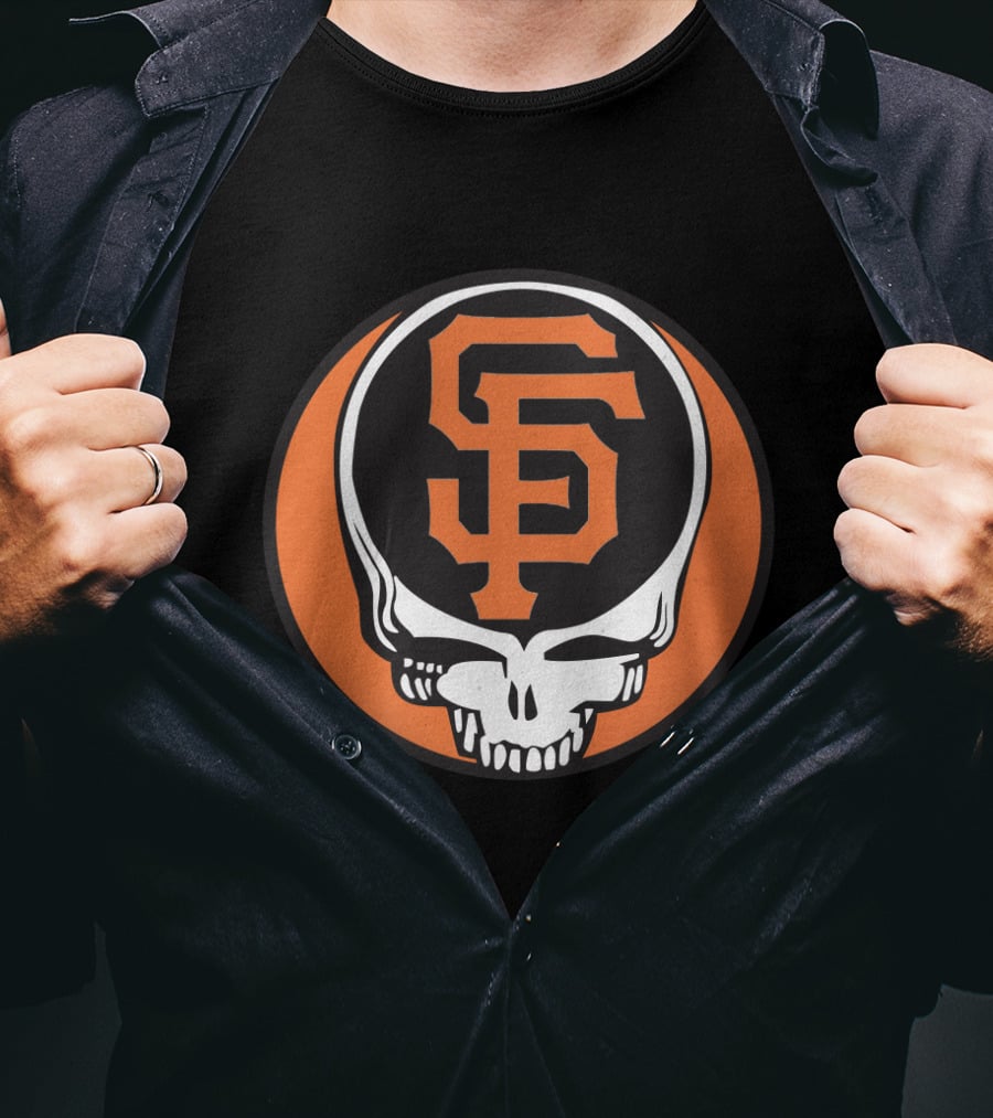San Francisco Giants Grateful Dead Skull Logo Combo For Fans T-Shirt
