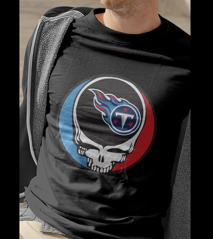 Grateful Dead Tennessee Titans Fan Skull T-Shirt