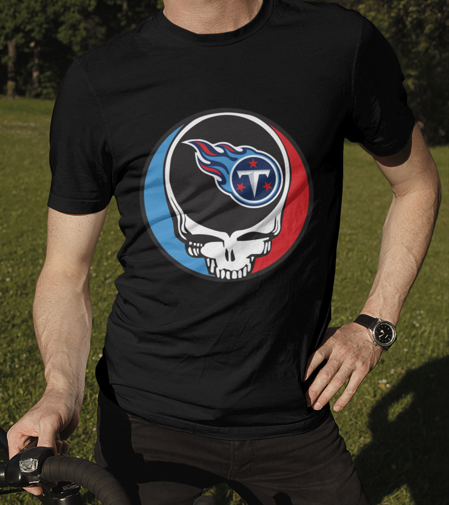 Grateful Dead Tennessee Titans Fan Skull T-Shirt