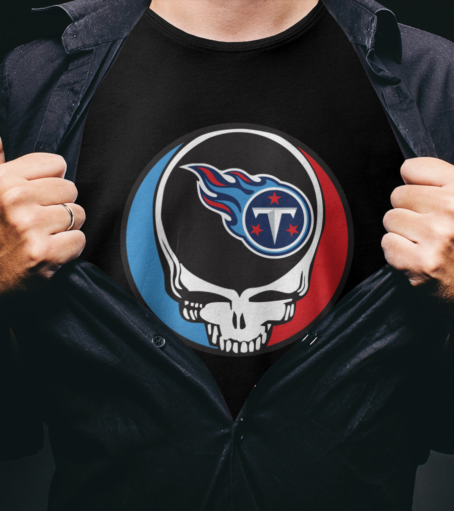 Grateful Dead Tennessee Titans Fan Skull T-Shirt