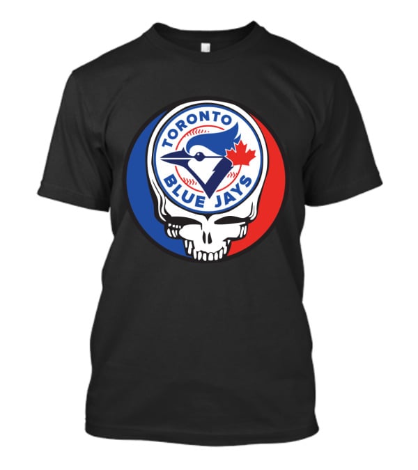 Toronto Blue Jays Grateful Dead Fan Logo Fusion T-Shirt