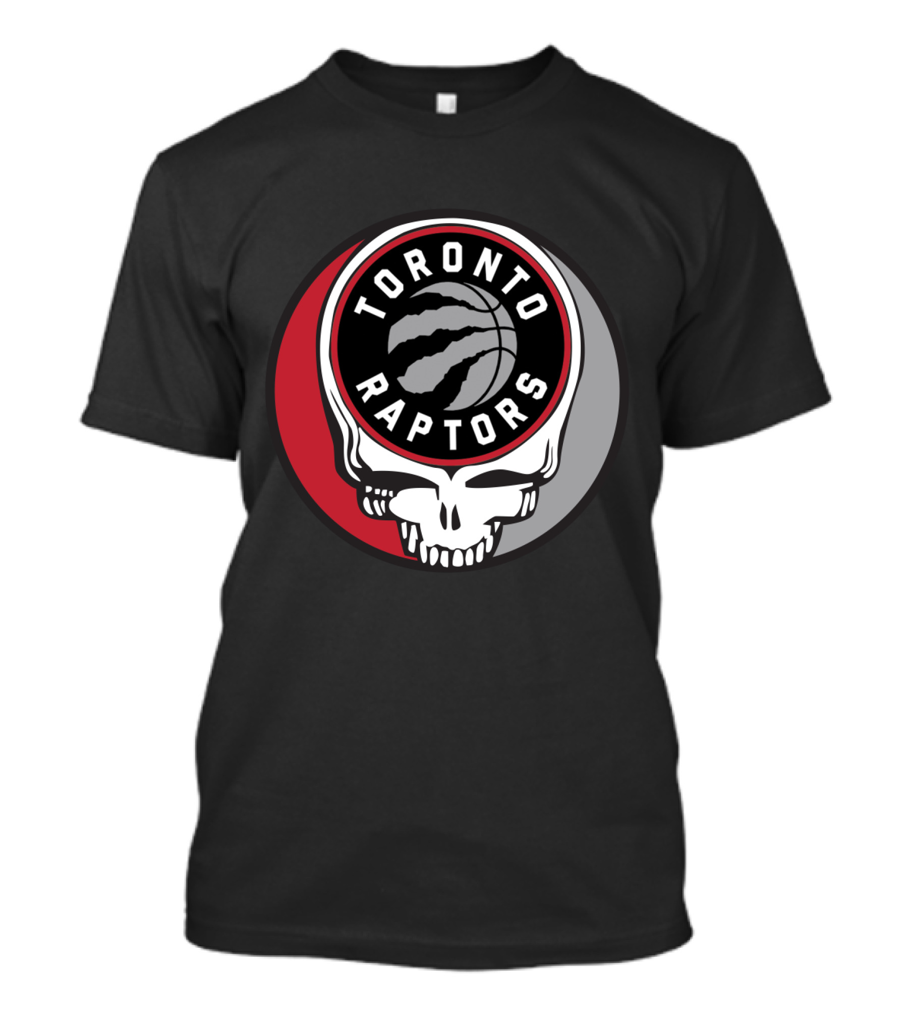 Toronto Raptors Grateful Dead Skull Basketball T-Shirt