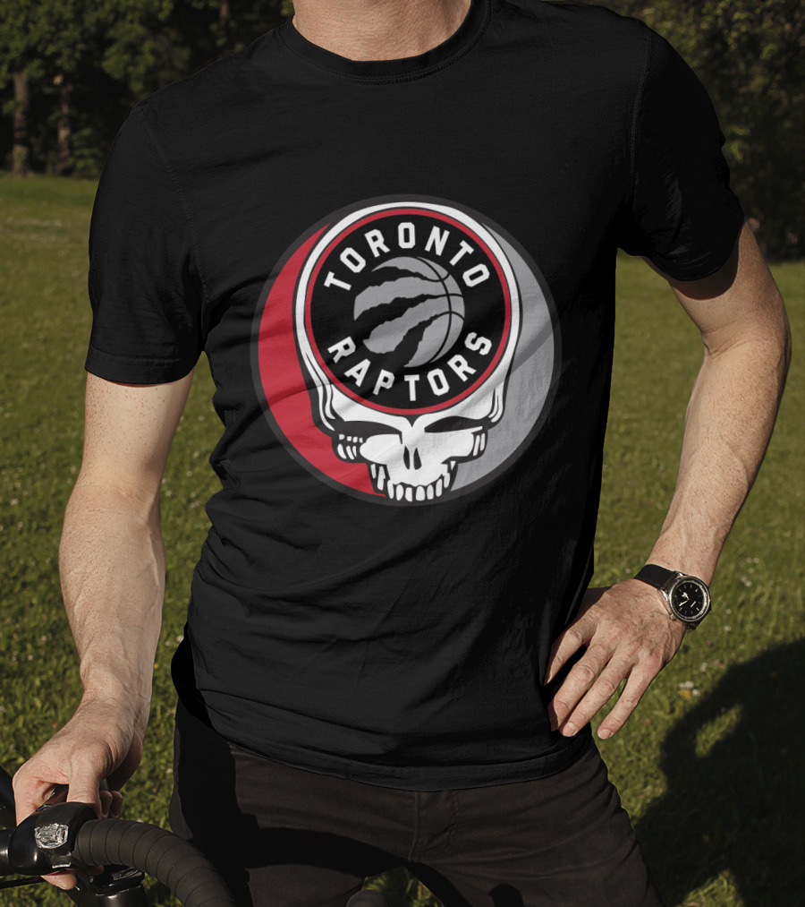 Toronto Raptors Grateful Dead Skull Basketball T-Shirt