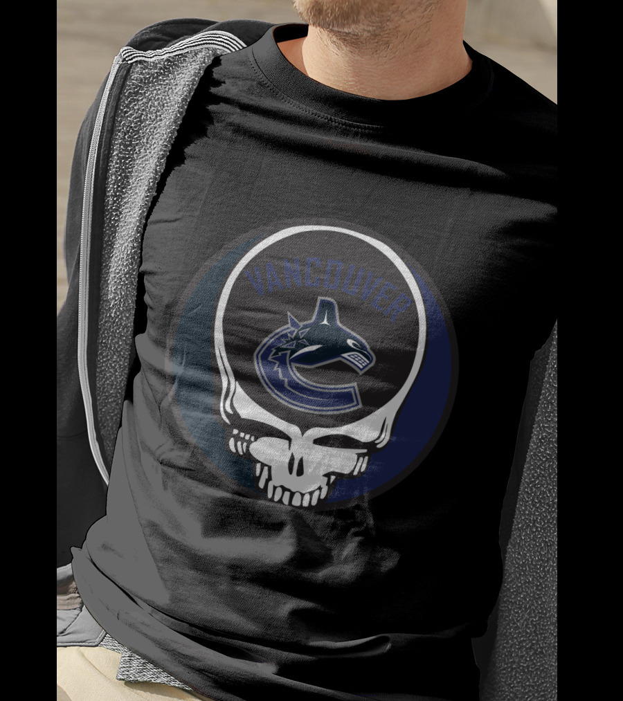 Vancouver Canucks Grateful Dead Steal Your Face Fan T-Shirt