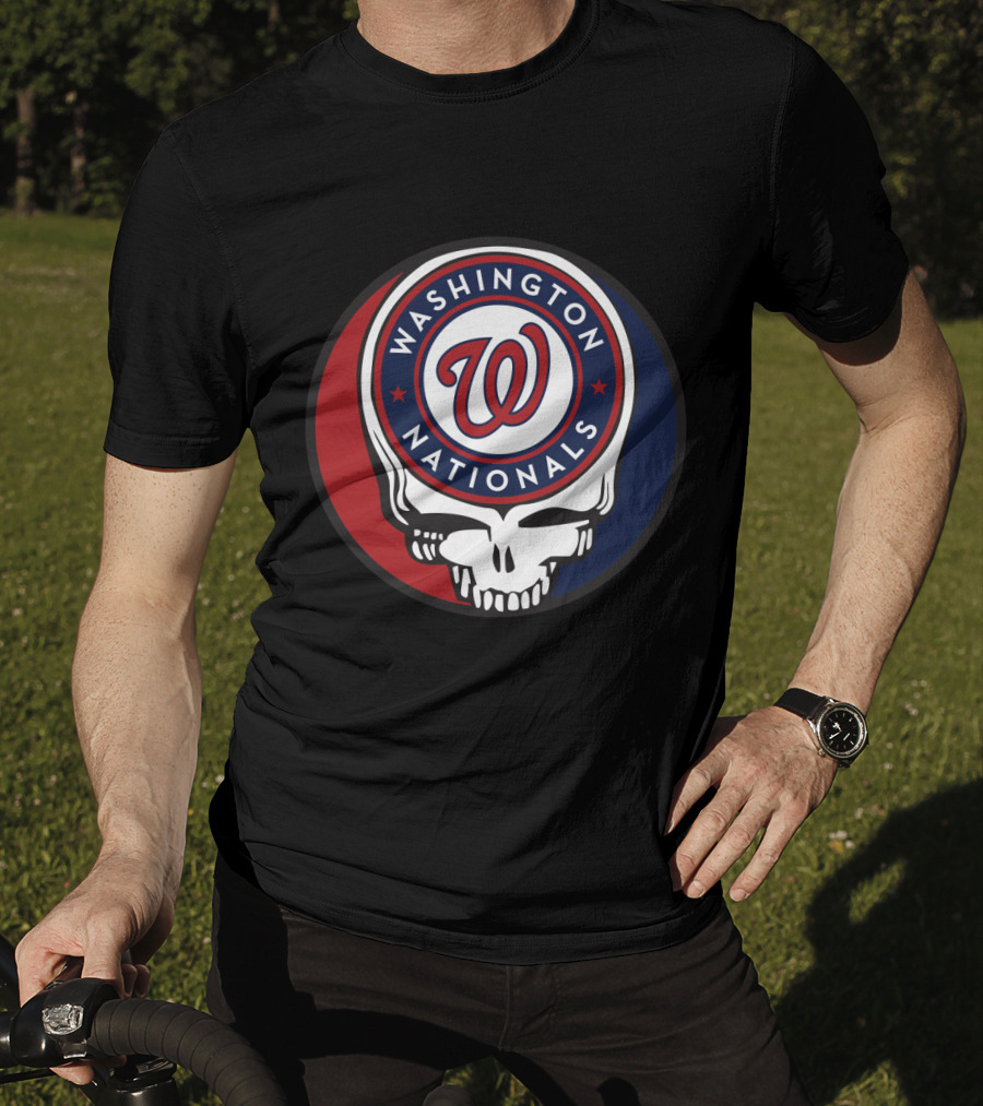 Washington Nationals Grateful Dead Fusion Skull T-Shirt