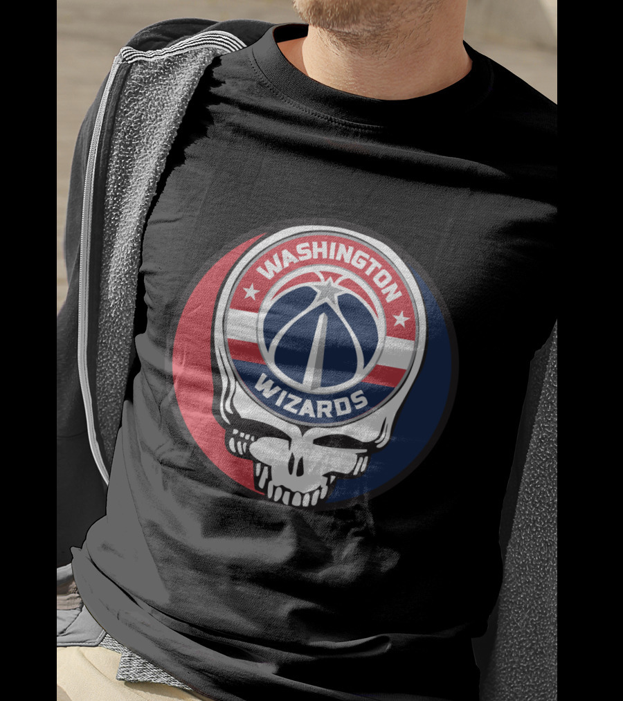 Washington Wizards Grateful Dead Skull T-Shirt