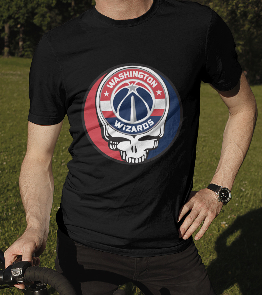 Washington Wizards Grateful Dead Skull T-Shirt