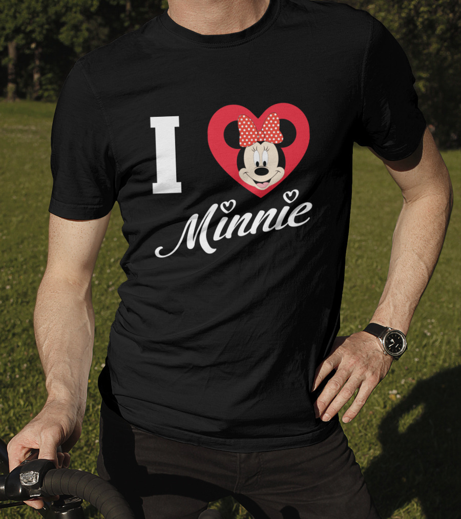 I Heart Minnie Mouse Bow Polka Dot Magic T-Shirt
