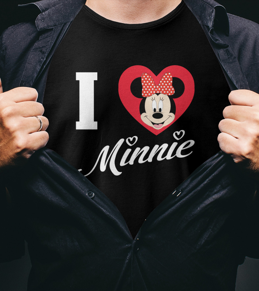 I Heart Minnie Mouse Bow Polka Dot Magic T-Shirt