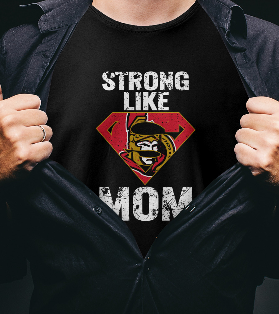 Strong Like Mom Ottawa Senators Superhero T-Shirt