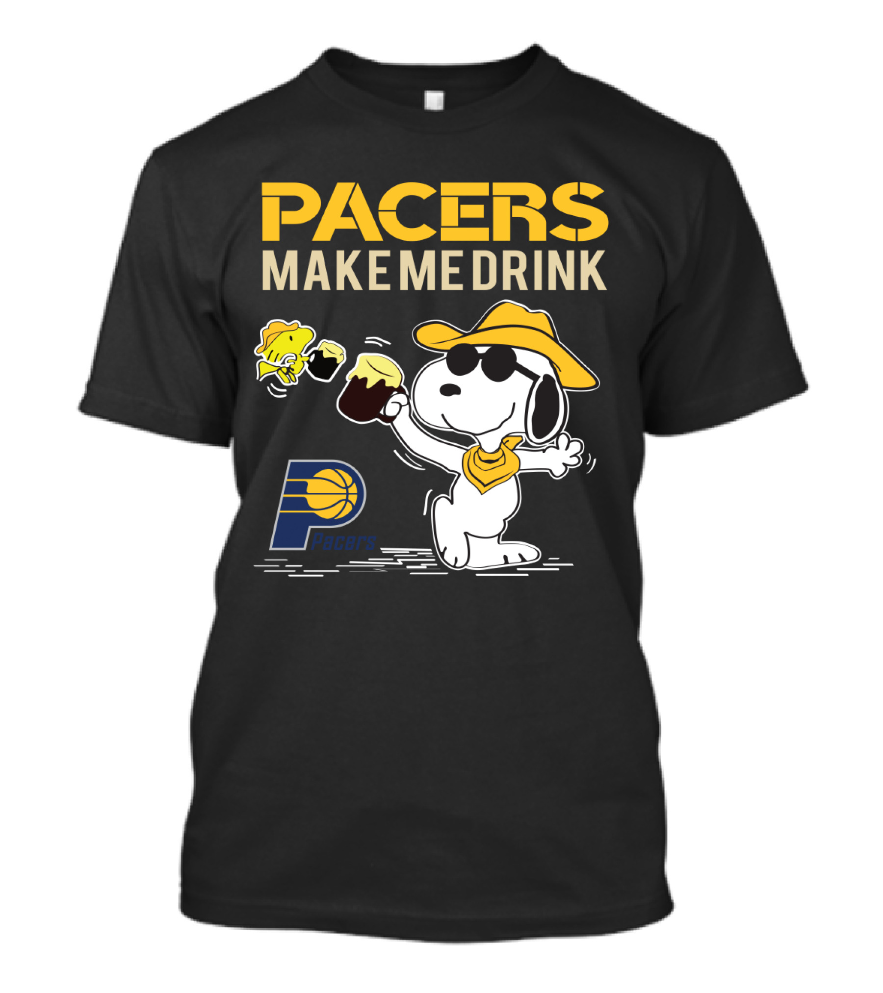 Pacers Make Me Drink Snoopy Indiana Fans T-Shirt