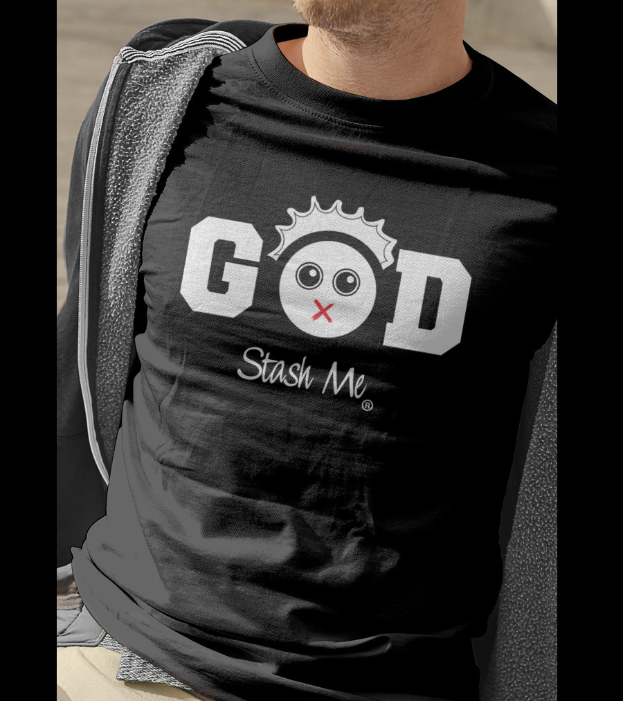 Stash Me God Icon With Crown And Circle Face T-Shirt