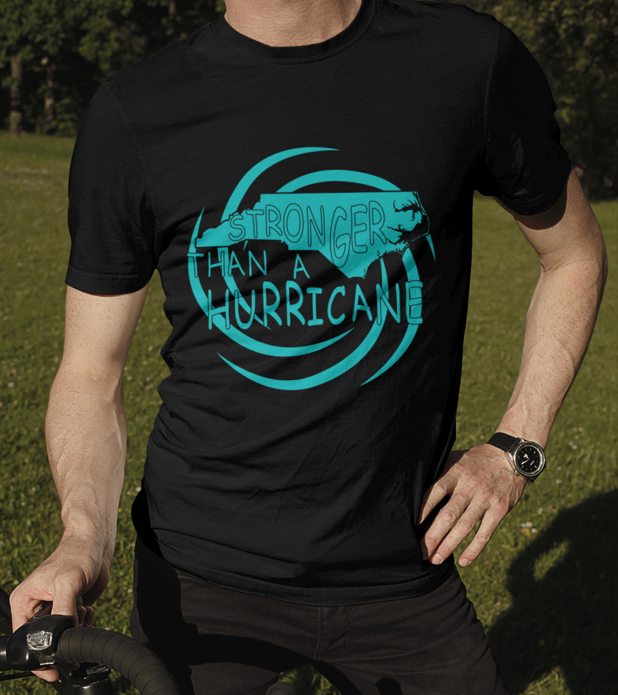 Stronger Than A Hurricane North Carolina Swirl T-Shirt