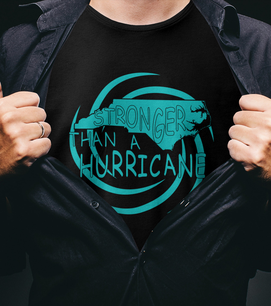 Stronger Than A Hurricane North Carolina Swirl T-Shirt