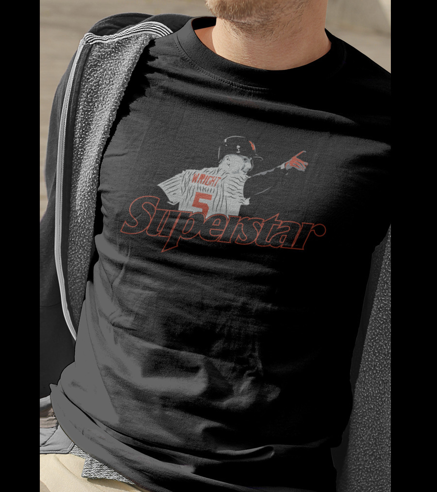 Superstar David Wright Number 5 Baseball T-Shirt