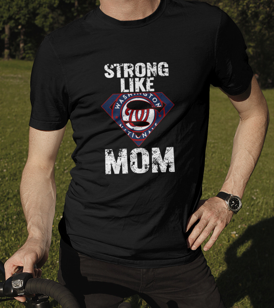 Strong Like Mom Washington Nationals Diamond T-Shirt