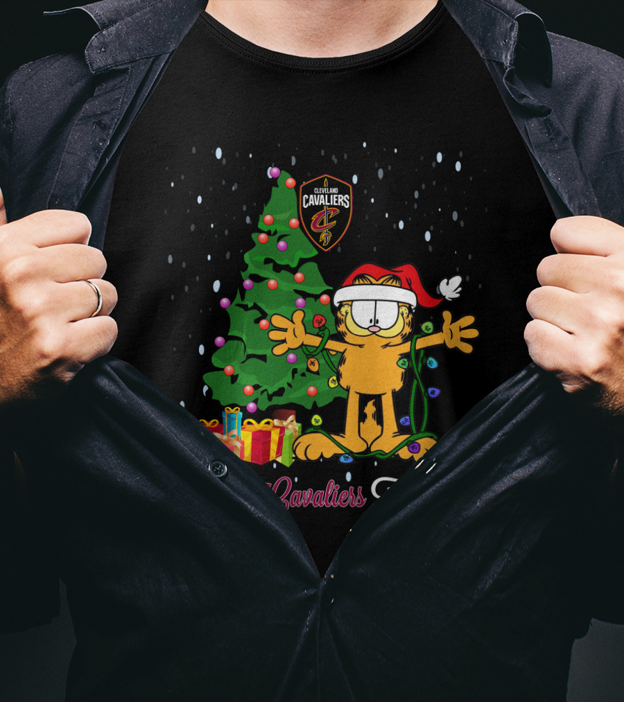 Cleveland Cavaliers Garfield Christmas I Love Cavaliers This Big T-Shirt