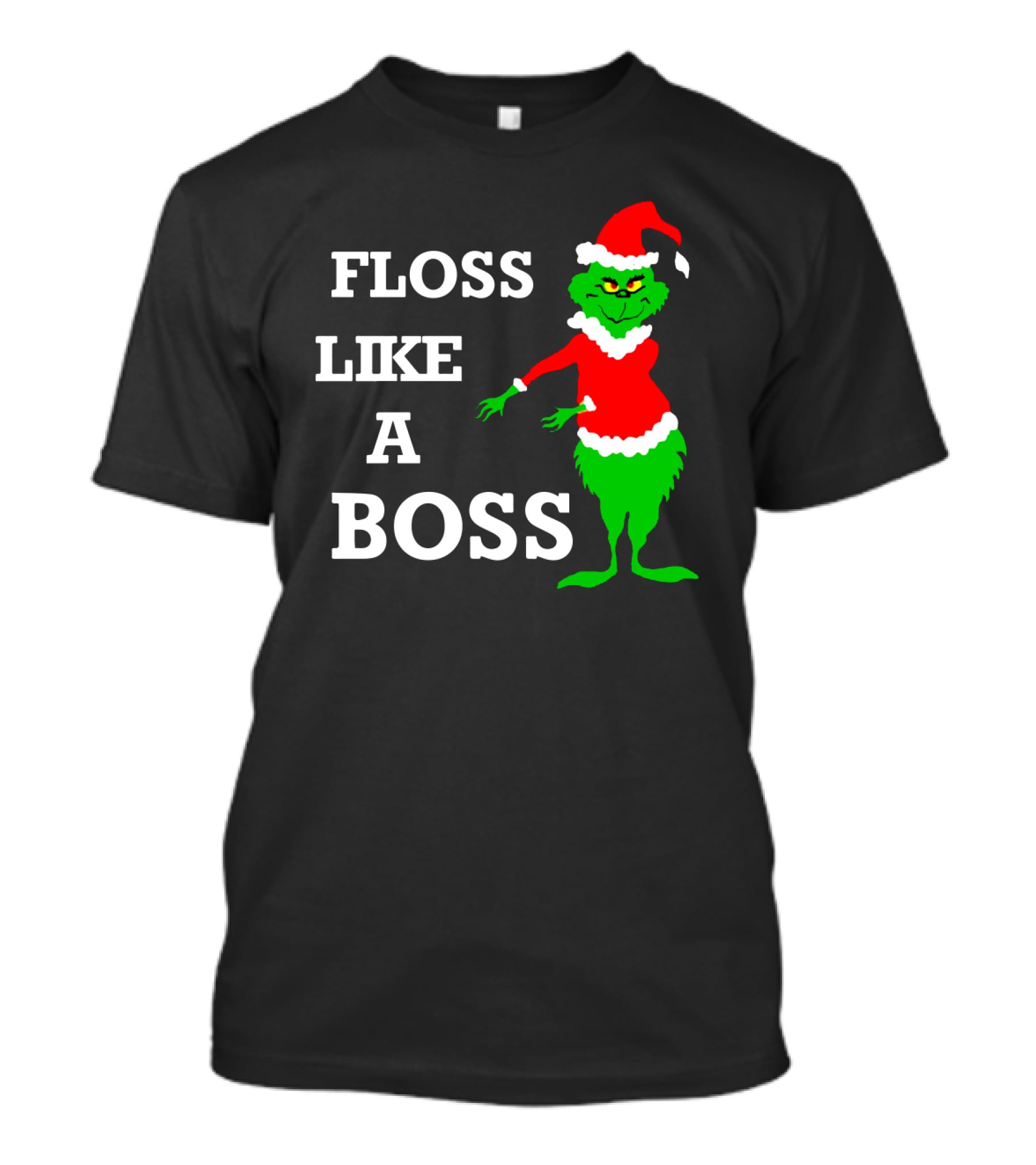 Floss Like A Boss Santa Grinch Dance T-Shirt