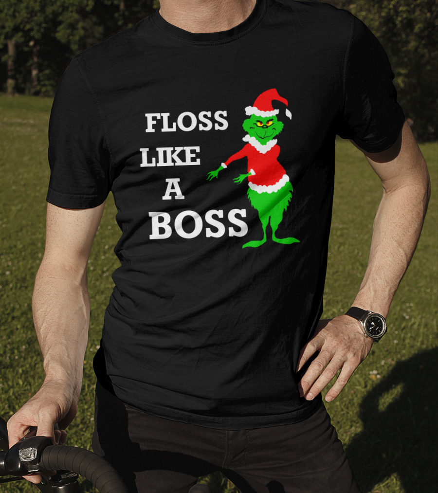 Floss Like A Boss Santa Grinch Dance T-Shirt