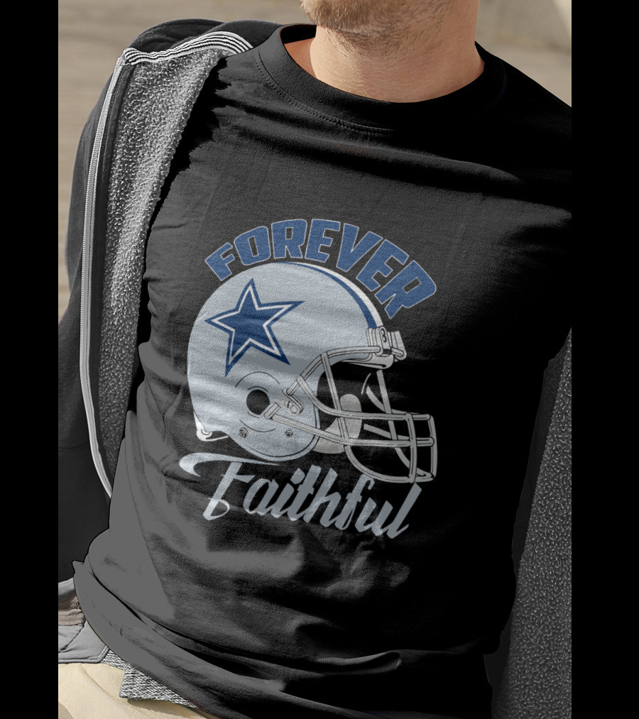 Forever Faithful Dallas Cowboy Helmet Star T-Shirt