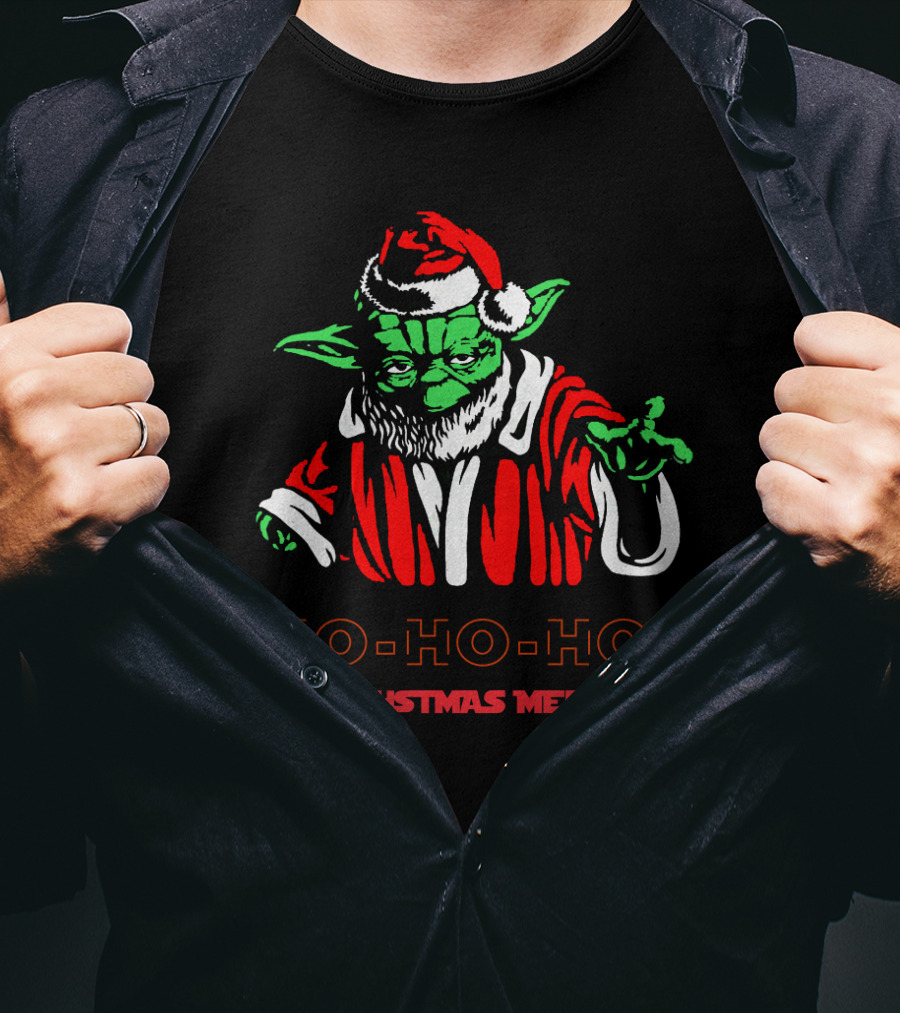 Ho Ho Ho Yoda Santa Christmas Merry Star Wars T-Shirt