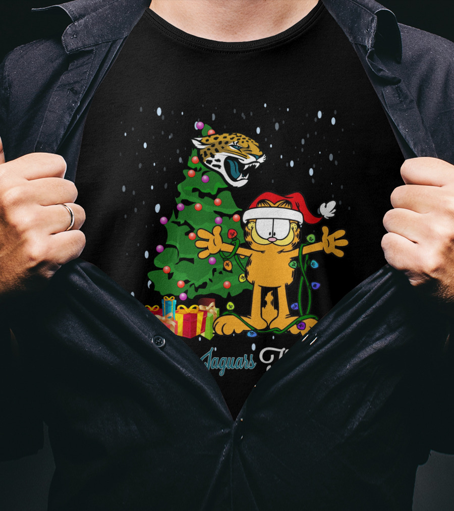 I Love Jaguars This Big Christmas Jacksonville Jaguars Fan Holiday T-Shirt