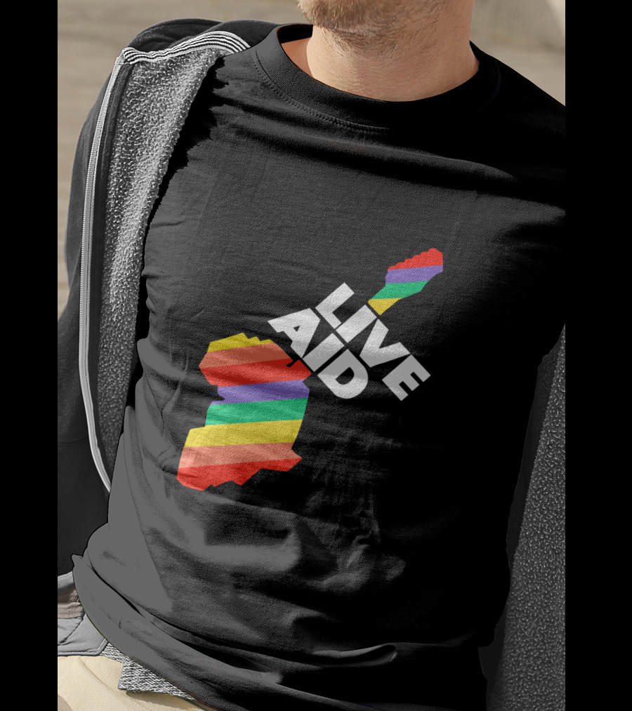 Live Aid 1985 Rainbow Africa Symbol T-Shirt