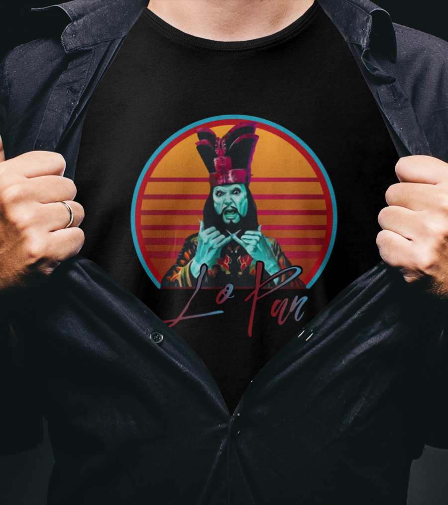 Lo Pan Big Trouble In Little China Retro Sunset Aesthetic T-Shirt