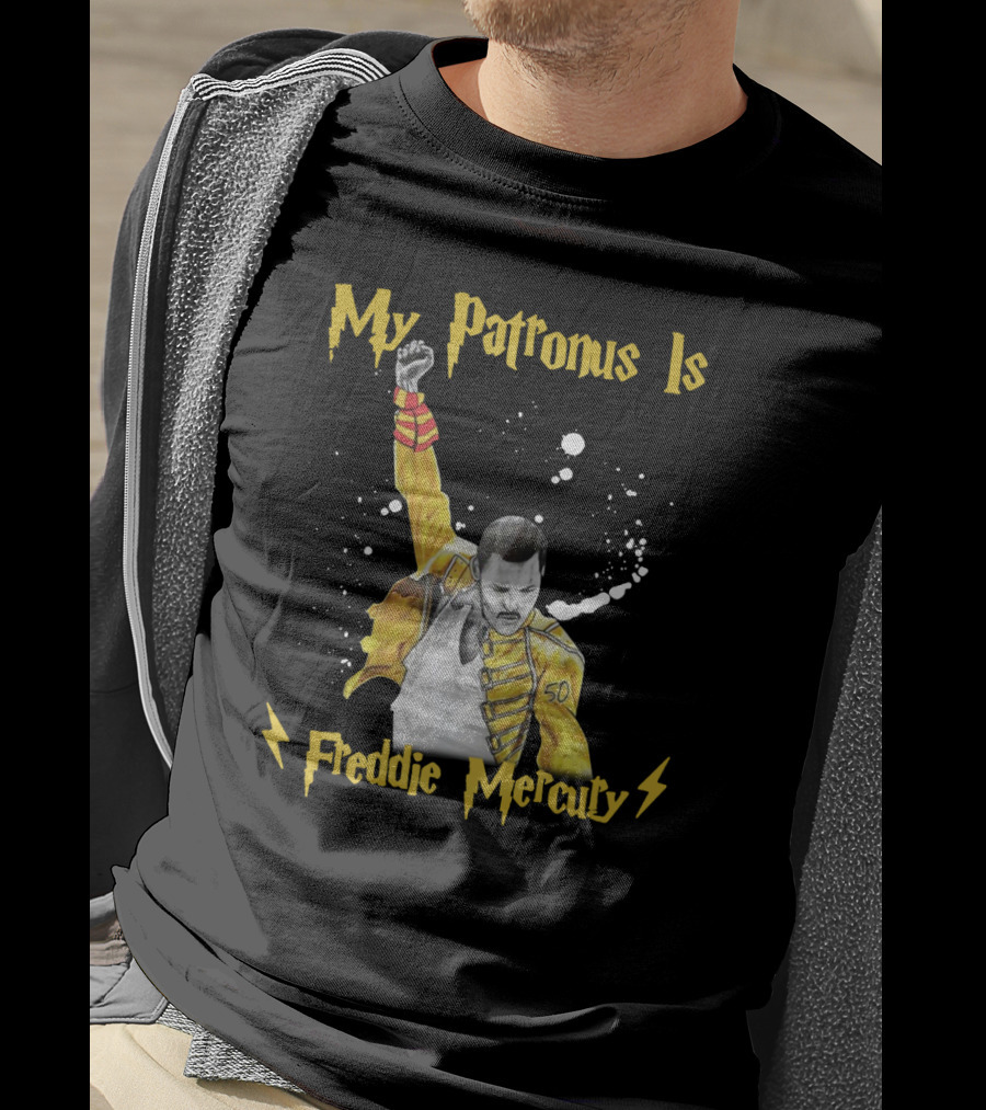 My Patronus Is Freddie Mercury Magic Lightning T-Shirt