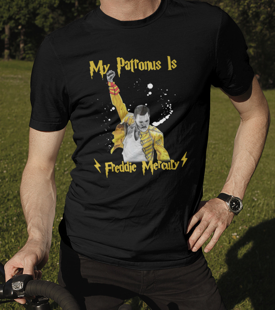 My Patronus Is Freddie Mercury Magic Lightning T-Shirt