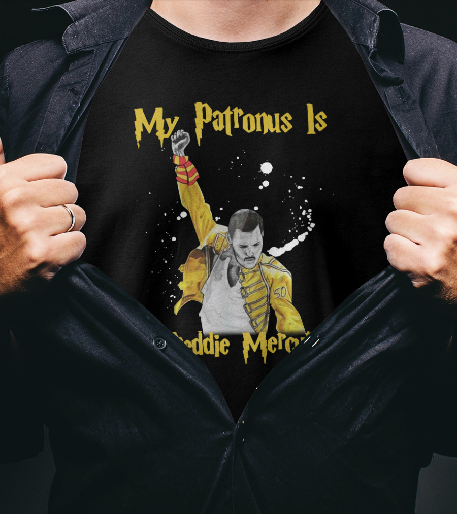 My Patronus Is Freddie Mercury Magic Lightning T-Shirt