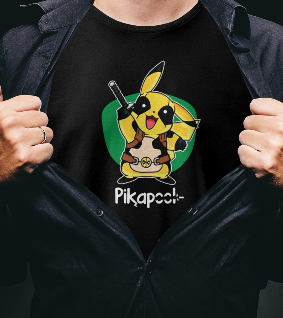 Pikapool Pikachu Deadpool Fusion T-Shirt