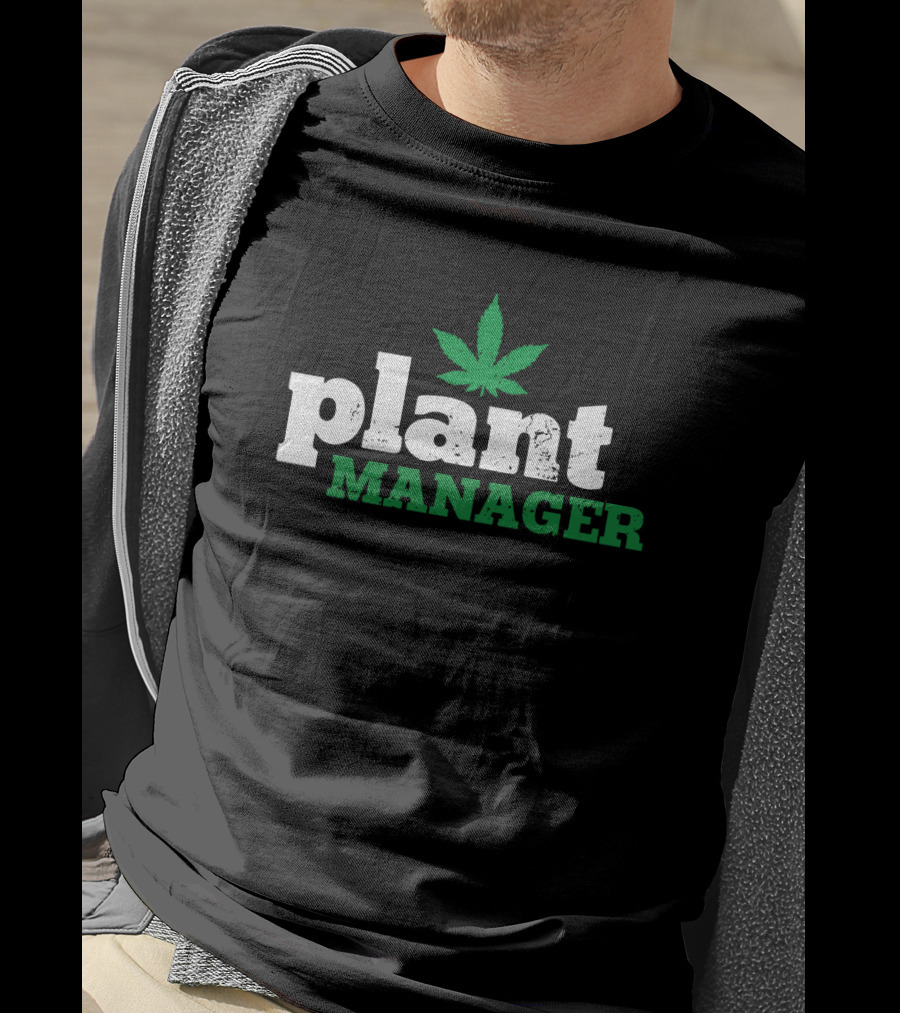 Plant Manager Cannabis Leaf T-Shirt