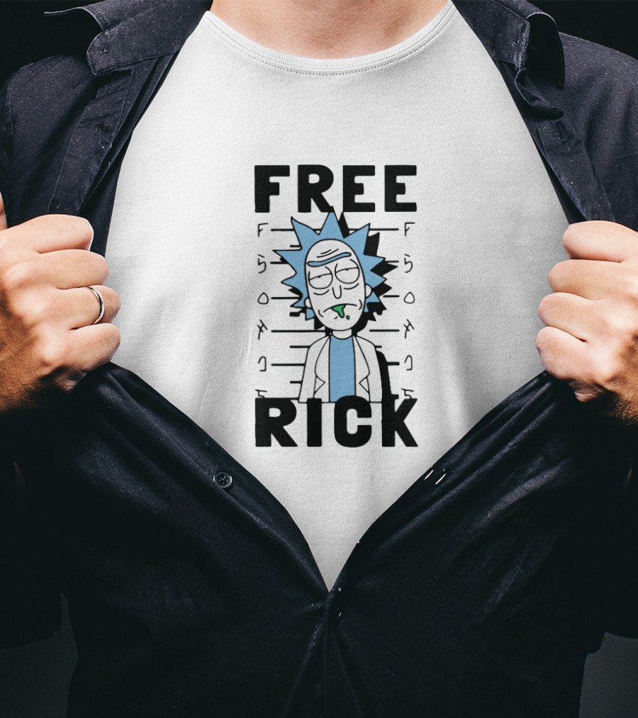 Rick And Morty Free Rick Mugshot T-Shirt